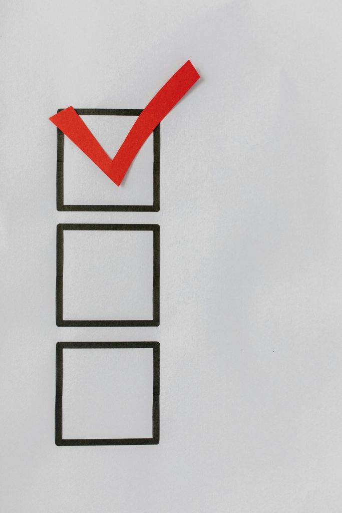 a checklist to refelcts the things that individuals must consider and prepare in filing abestos legal cases