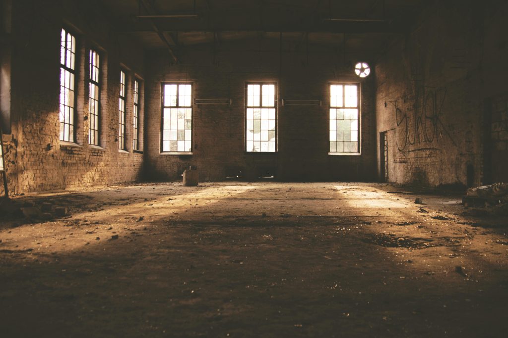 old abandoned building structure